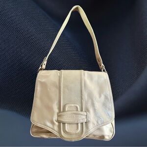 Vintage Charles & David Ivory Patent Bag